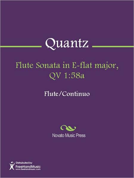 Flute Sonata in E-flat major, QV 1:58a