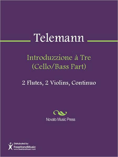 Introduzzione a Tre (Cello/Bass Part)