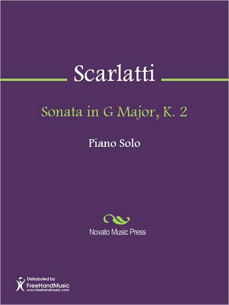 Sonata in G Major, K. 2