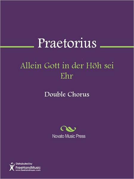 Allein Gott in der Hoh sei Ehr