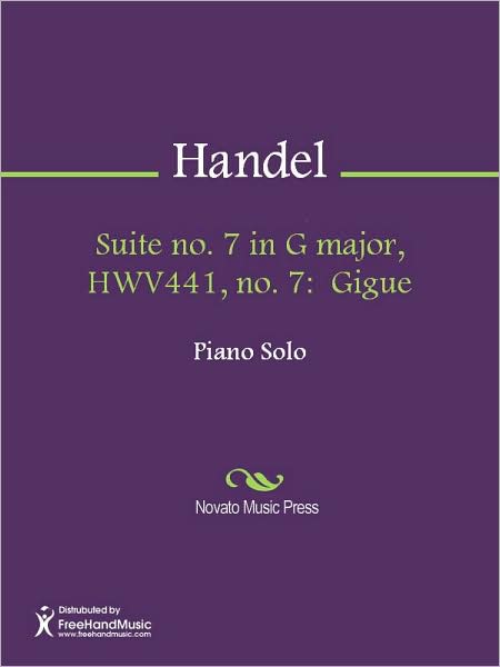 Suite no. 7 in G major, HWV441, no. 7: Gigue