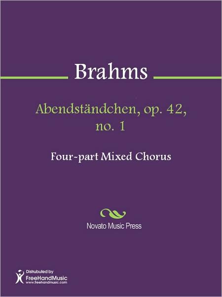 Abendstandchen, op. 42, no. 1