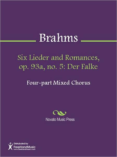 Six Lieder and Romances, op. 93a, no. 5: Der Falke