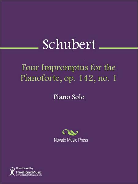 Four Impromptus for the Pianoforte, op. 142, no. 1