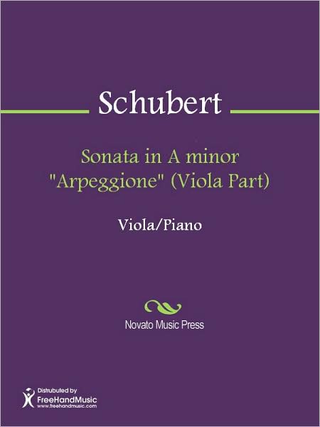 Sonata in A minor "Arpeggione" (Viola Part)