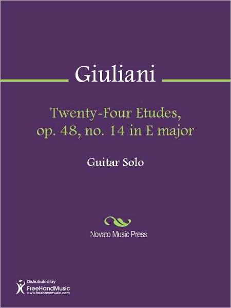 Twenty-Four Etudes, op. 48, no. 14 in E major
