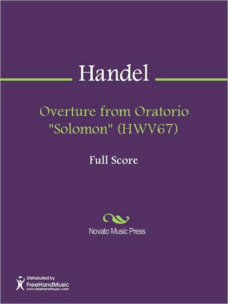 Overture from Oratorio "Solomon" (HWV67)
