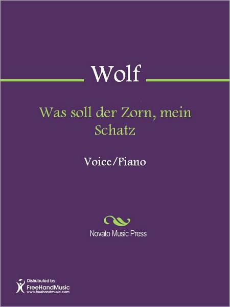 Was soll der Zorn, mein Schatz
