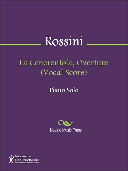 La Cenerentola, Overture (Vocal Score)