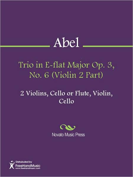 Trio in E-flat Major Op. 3, No. 6 (Violin 2 Part)
