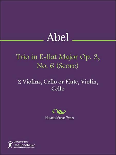 Trio in E-flat Major Op. 3, No. 6 (Score)
