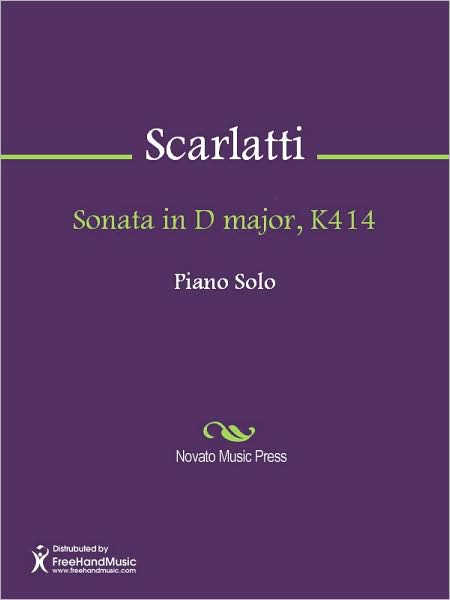 Sonata in D major, K414
