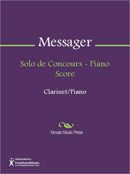 Solo de Concours - Piano Score