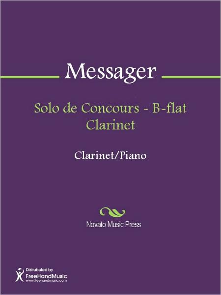Solo de Concours - B-flat Clarinet
