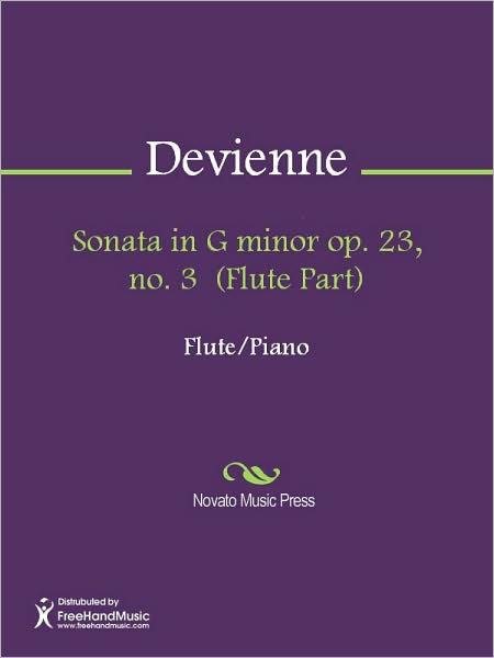 Sonata in G minor op. 23, no. 3 (Flute Part)