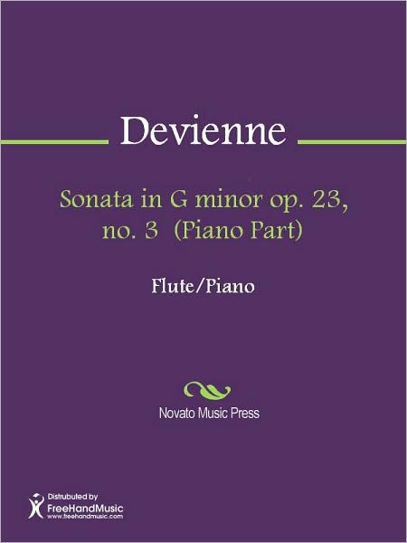 Sonata in G minor op. 23, no. 3 (Piano Part)