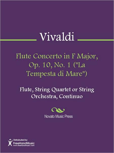 Flute Concerto in F Major, Op. 10, No. 1 ("La Tempesta di Mare")
