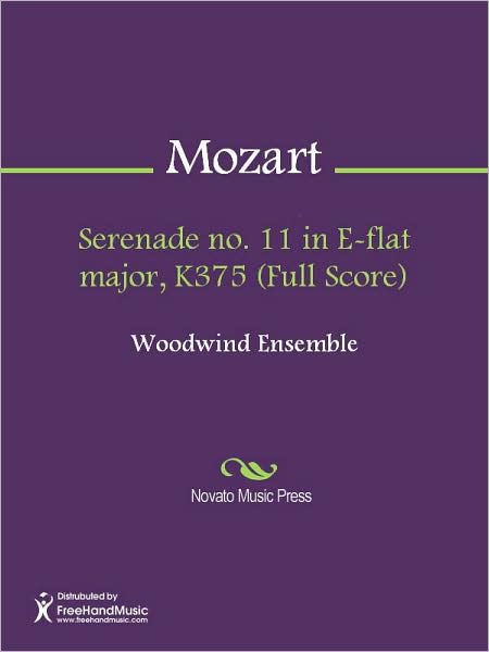 Serenade no. 11 in E-flat major, K375 (Full Score)