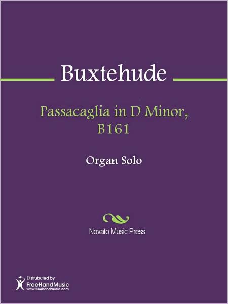 Passacaglia in D Minor, B161