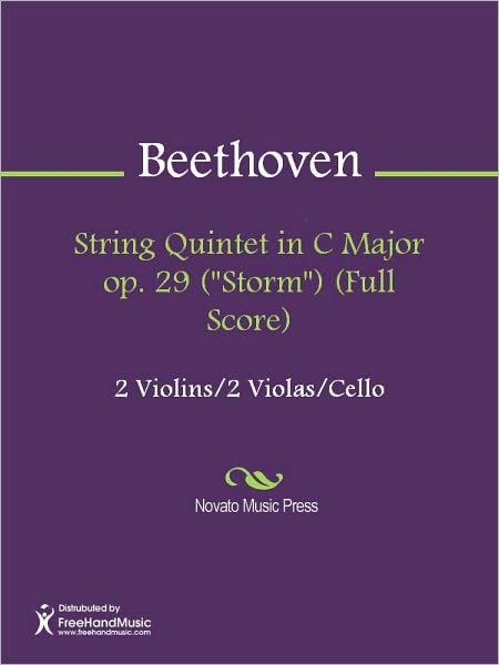 String Quintet in C Major op. 29 ("Storm") (Full Score)