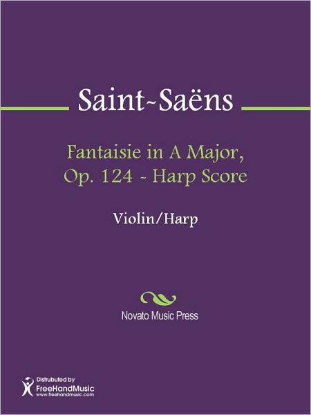 Fantaisie in A Major, Op. 124 - Harp Score