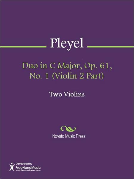 Duo in C Major, Op. 61, No. 1 (Violin 2 Part)