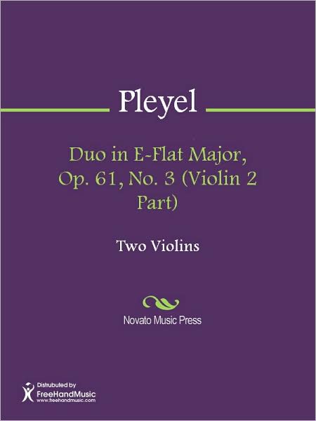Duo in E-Flat Major, Op. 61, No. 3 (Violin 2 Part)