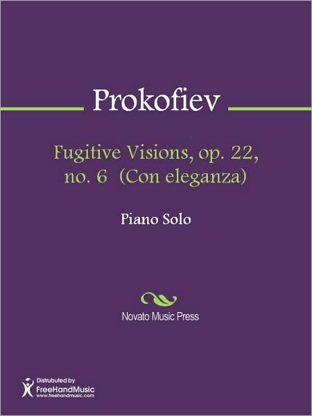 Fugitive Visions, op. 22, no. 6 (Con eleganza)