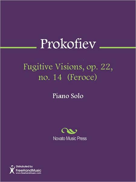 Fugitive Visions, op. 22, no. 14 (Feroce)
