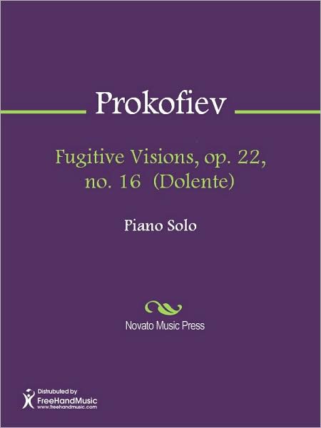 Fugitive Visions, op. 22, no. 16 (Dolente)