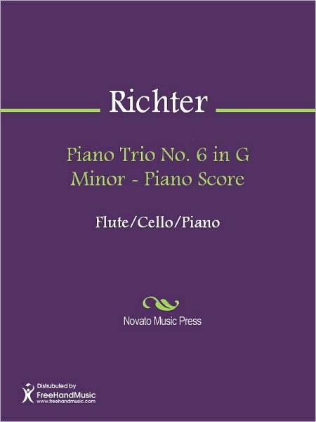 Piano Trio No. 6 in G Minor - Piano Score