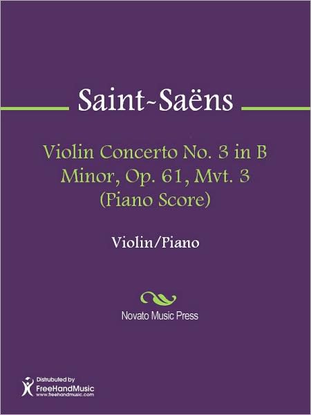 Violin Concerto No. 3 in B Minor, Op. 61, Mvt. 3 (Piano Score)