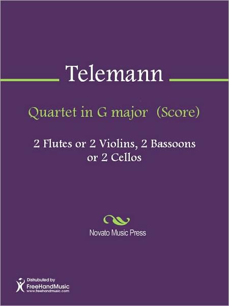 Quartet in G major (Score)