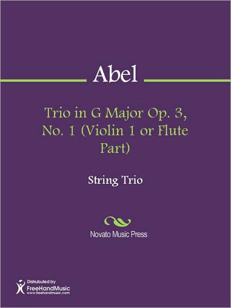 Trio in G Major Op. 3, No. 1 (Violin 1 or Flute Part)