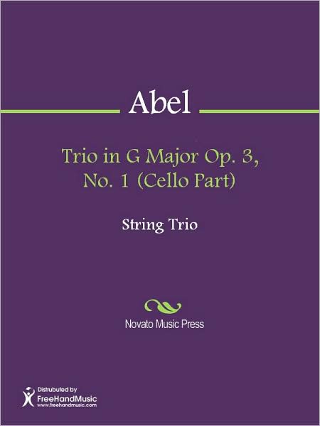Trio in G Major Op. 3, No. 1 (Cello Part)