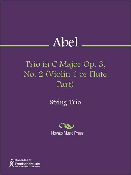 Trio in C Major Op. 3, No. 2 (Violin 1 or Flute Part)
