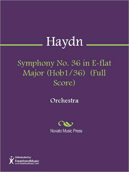 Symphony No. 36 in E-flat Major (Hob1/36) (Full Score)