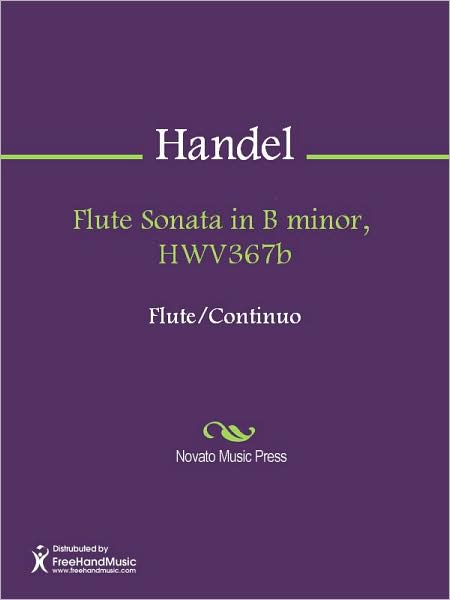 Flute Sonata in B minor, HWV367b