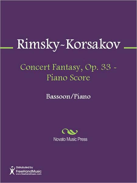 Concert Fantasy, Op. 33 - Piano Score