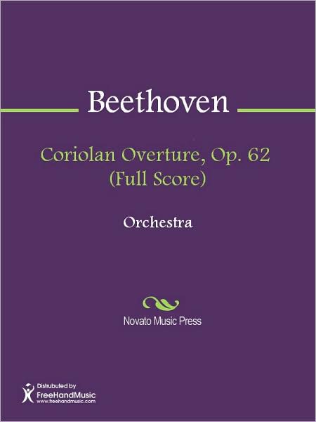 Coriolan Overture, Op. 62 (Full Score)