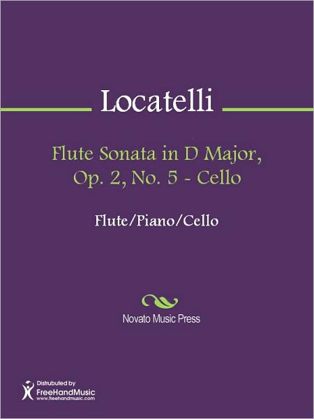 Flute Sonata in D Major, Op. 2, No. 5 - Cello