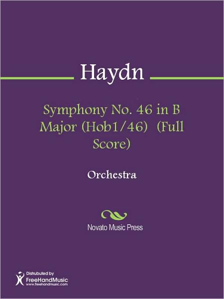Symphony No. 46 in B Major (Hob1/46) (Full Score)