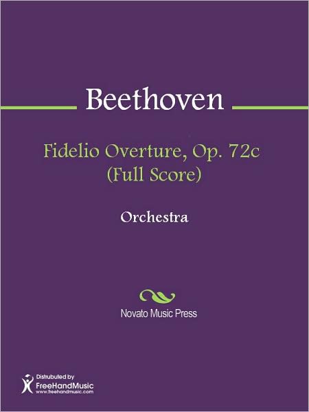 Fidelio Overture, Op. 72c (Full Score)