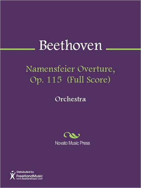 Namensfeier Overture, Op. 115 (Full Score)