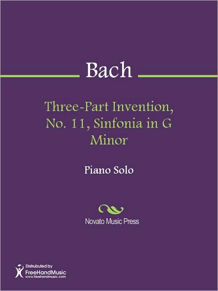 Three-Part Invention, No. 11, Sinfonia in G Minor