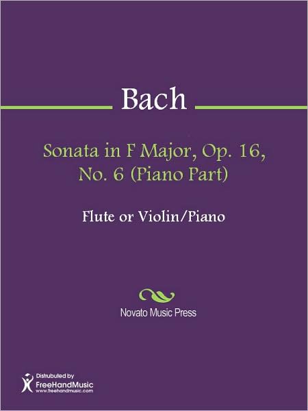 Sonata in F Major, Op. 16, No. 6 (Piano Part)