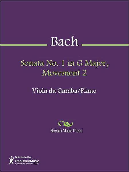 Sonata No. 1 in G Major, Movement 2