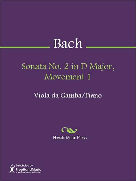 Sonata No. 2 in D Major, Movement 1