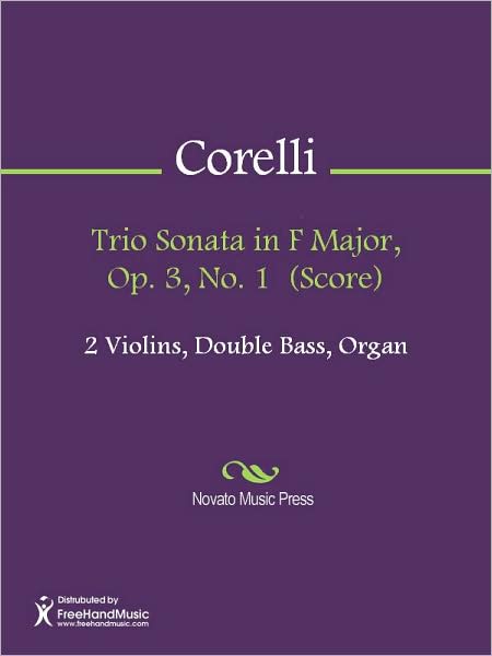 Trio Sonata in F Major, Op. 3, No. 1 (Score)
