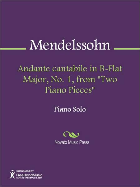 Andante cantabile in B-Flat Major, No. 1, from "Two Piano Pieces"